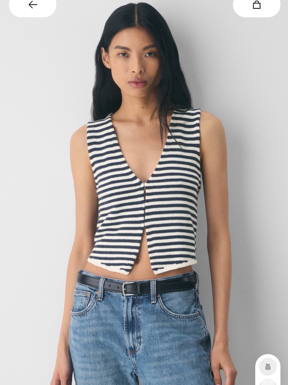 Wilfred Cotton Charm Basque Sweater Vest 2XS NWT
